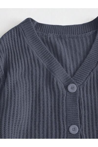 ATEMODAA Knitwear Women's Cardigan - Buttoned Design