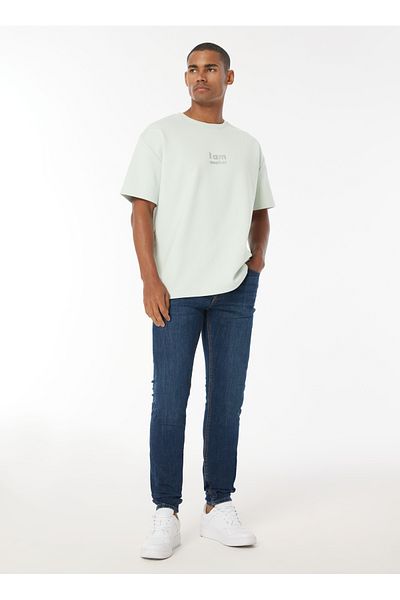 Lee بنطال جينز رجالي بقصة ضيقة باللون الكحلي الداكن - Malone Jean L 736147401
