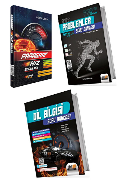 Hız ve Renk Yayınları Paragraf Problemler Dil Bilgisi Soru Bankası Seti 2024-...