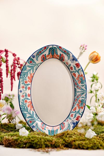 Emsan 35 Cm Hasbahçe Boat Plate
