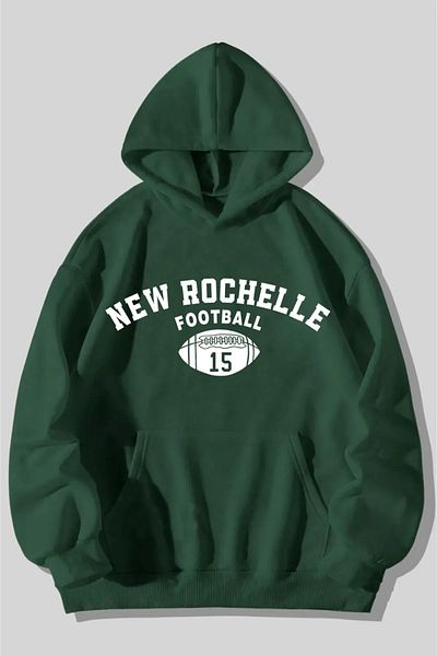 DAXİS Sportwear Company Plus Size Unisex Printed Hooded Sweatshirt