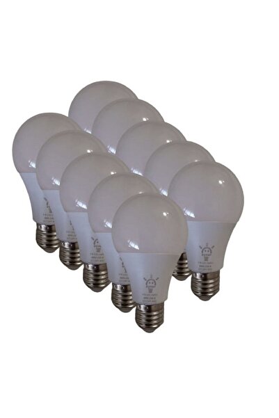 AynurLED Aynur 9w 10 Lu Led Ampul E27 Duy Beyaz Işık (6500 K)