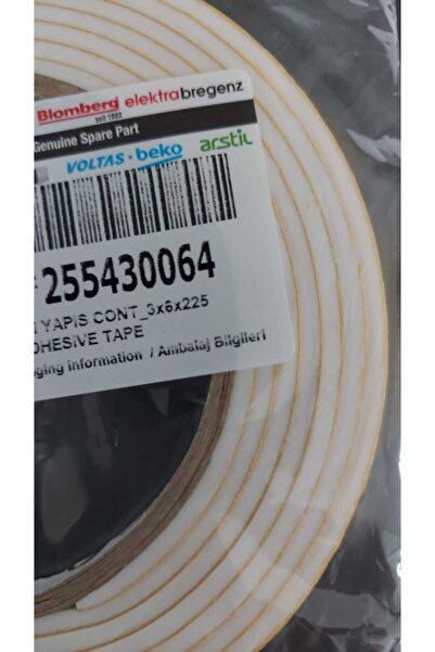 Arçelik Beko Orijinal Tek Taraflı Yapışkanlı Ankastre Ocak Montaj Contası Beyaz 255430064