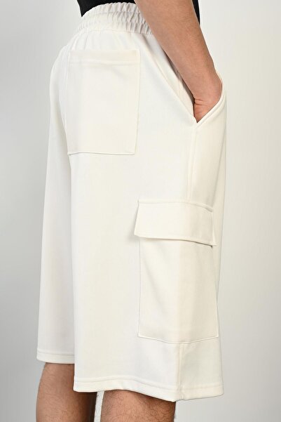 Rocqerx R-4374 Model Cargo Pocket Diver Elastic Waist Shorts