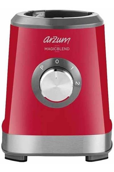 Arzum Magicblend Jug Blender, 500W, 1200ml, BPA-Free, Ice-Crushing Blade, Red