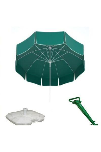 matchbang Polyester Şemsiye Yeşil Renk(Bidon Ve Şemsiye Kazığı )