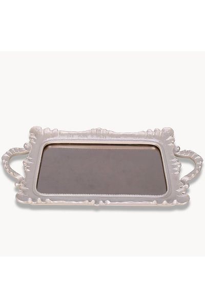 Selim Pearl Colored Linas Mirrored Tray