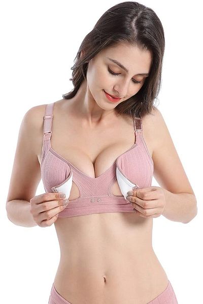 naynes Set of 2 Nursing Bra and Pregnancy Panties - 100% Cotton, Size XXL, Cameo