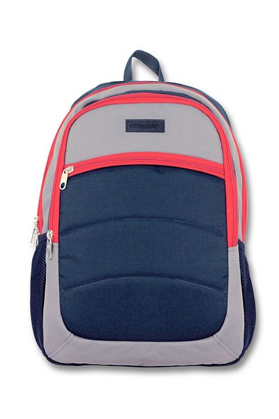 ÜMİT ÇANTA Men's Junior High School College High School and Daily Backpack - Navy Blue-Grey-Red Ümit Bag Cennec