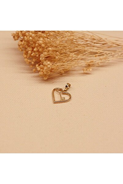 TAHAN MÜCEVHERAT Kalp Anahtar Minimal Kolye Ucu