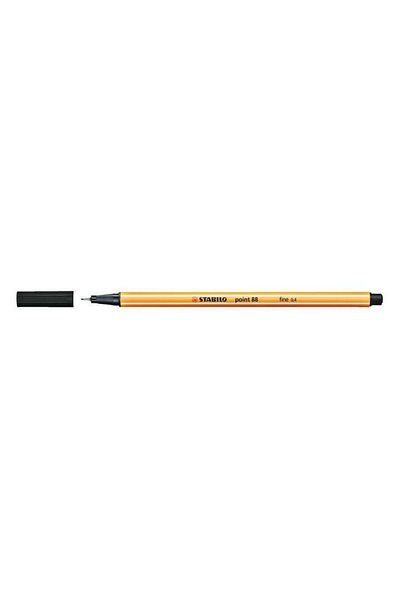 Stabilo Point 88 - Black Fine Felt Tip Pen (3 Pieces)