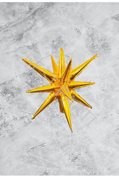 RÖNESANS PARTİ Gold Color Polar Star Foil Balloon 60 cm