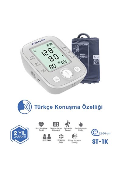Genel Markalar Konuşan Üst Koldan Ölçer Dijital Tansiyon Aleti , Nabız Ölçer,...