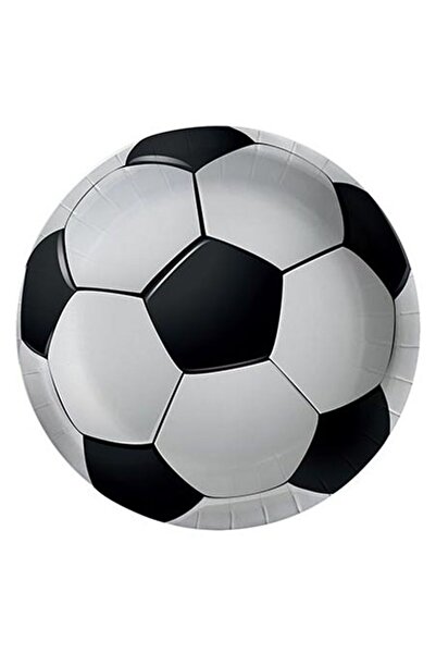 Partijet Futbol Topu Karton Tabak 23 cm 8'li