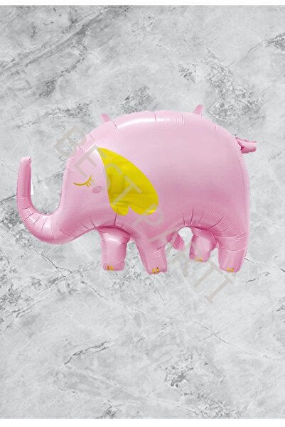 BEST PARTİ DOĞUM GÜNÜ PARTİ SÜSLERİ Pink Elephant Foil Balloon 59X84 cm
