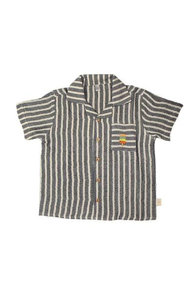 Miela Kids Риза от муселин с бродерия от сладолед