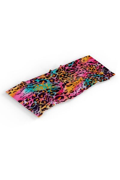 YORKADESIGN Leopard Pattern Colorful Beach Towel - Printed Sea Design