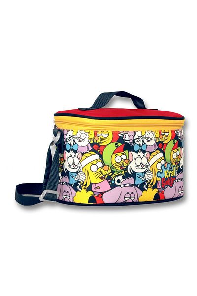 ÜMİT ÇANTA Yellow-Red Ummit Bag with King Şakir Character - Thermal Insulated Lunch Box