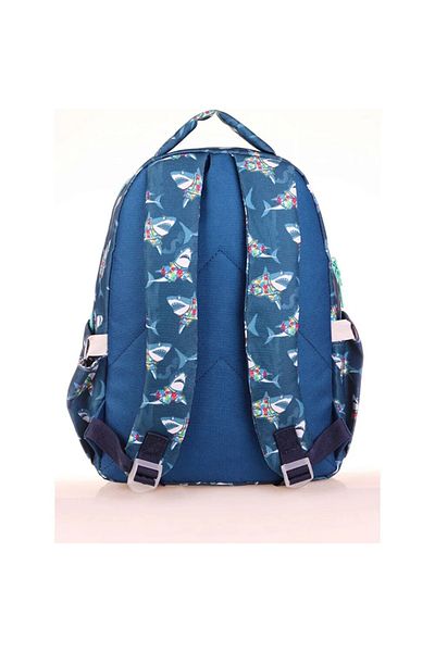 tüftürük Kaukko Blue Turquoise Jaws Boys School Backpack 845263111