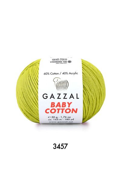 Gazzal Βρεφικό βαμβακερό νήμα Amigurumi - 60% βαμβάκι, 50g, 165m -3457