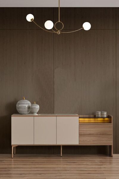 BuğdaycıGrup Bien Yemek Odası Konsol 200 Cm Kapaklı Çekmeceli Konsol Ünitesi