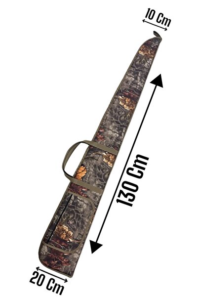 UYĞURCA Tüfek Kılıfı - 1. Kalite - Orman Desen üzerine Bej Şerit - 120 Cm ve ...