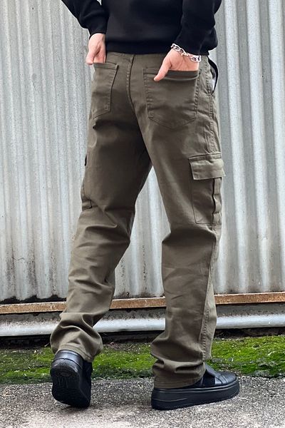 wamoss Winter Men New Season Green Cargo φαρδύ παντελόνι 1ης ποιότητας 2024 Hkb