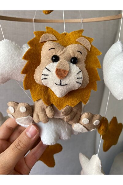 EFSBABY (MÜZİKLİ)aslan Bebek Odası Beşik Dönencesi Beşik Oyuncağıi