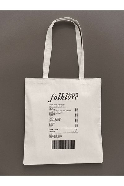daystore Τέιλορ Σουίφτ |   Φολκλόρ - Υφασμάτινη Τσάντα