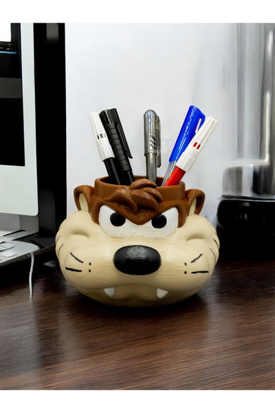 Megart Tasmanian - Cute Heroes' Pen Holders, Desktop Pen Holder