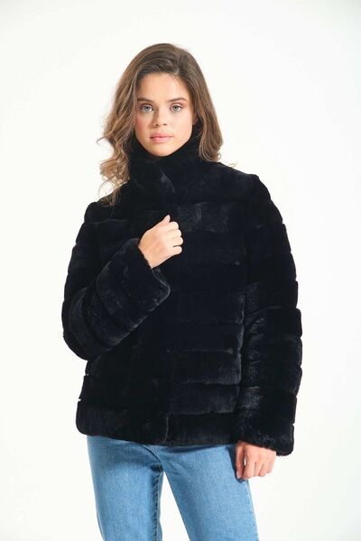 Milano Calvino سترة فرو شينسيلا من ريكس