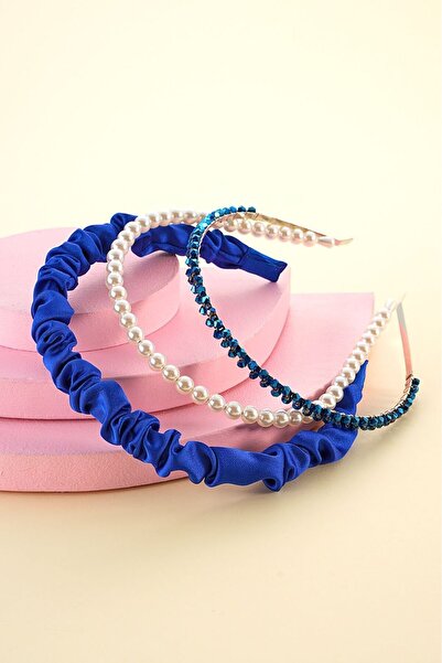 modernist Saks Gathered, Stoned, Pearled Crown Set