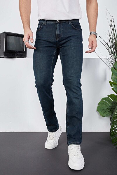 ENZİM JEANS Erkek Likralı Denim Regular Fit Jeans