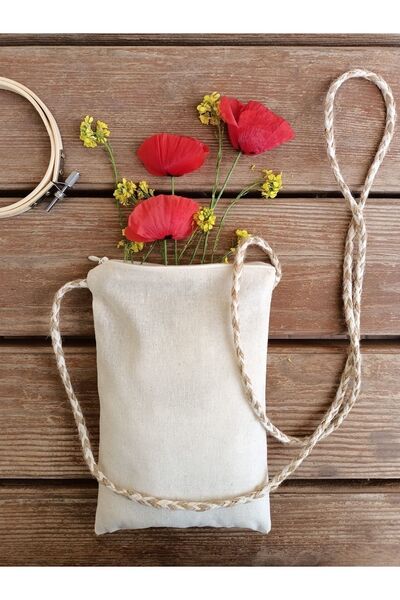 fabricorg Сумка для перехрестя з сирої тканини для пуншу 20x15 см