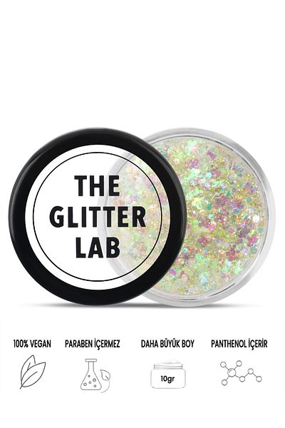 The Glitter Lab Glossy Glitter with Gel Form - Shining Botanist