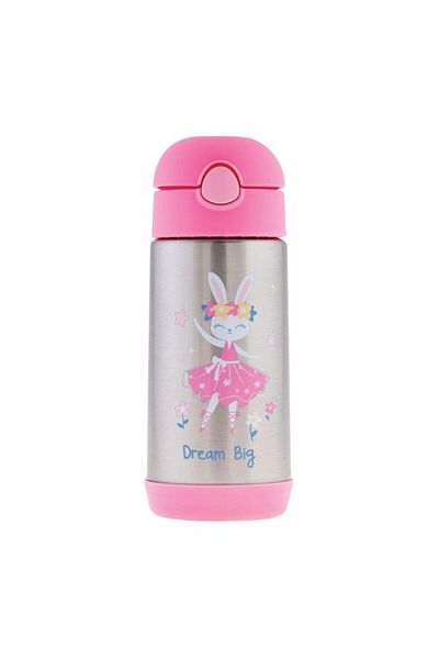 Stephen Joseph Rabbit Drinker with Stainless Lid and Straw