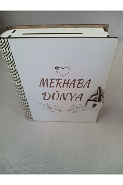 Şirin Lazer Γεια σου, Κόσμε - Δώρο σε σχήμα βιβλίου - Κουτί αποταμίευσης χρημ...