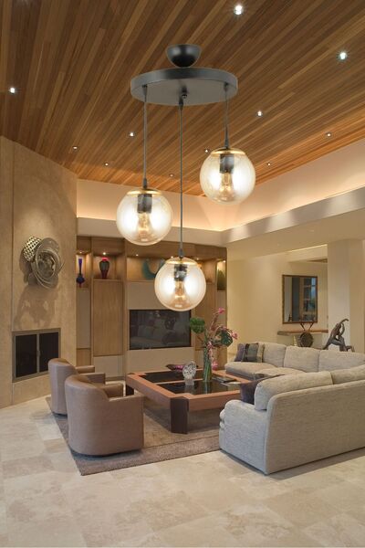 KARDELEN AYDINLATMA AVİZE Kardelen Sarkıt Tepsi Siyah 3'lü Bal Glop Camlı Düz Aşağı Bakan Lüks Avize