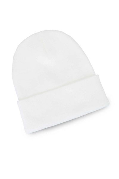 Streak Men's Folded Beret Hat Winter White