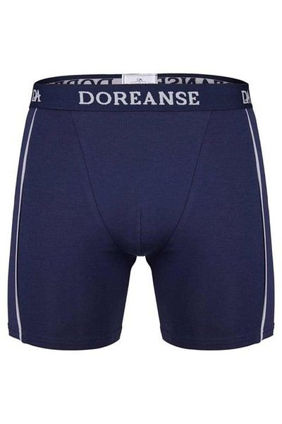 Doreanse Ανδρικά μποξεράκια Navy Blue Modal ριγέ - Κανονικό πόδι C0T8N7O1