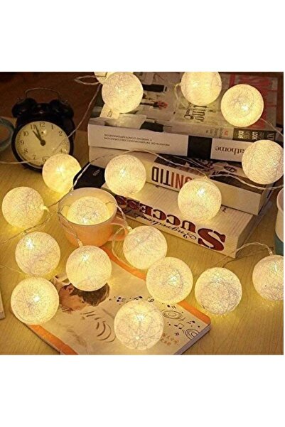 teknonisa pamuk top led ışık 1,5 cm 10 adet top