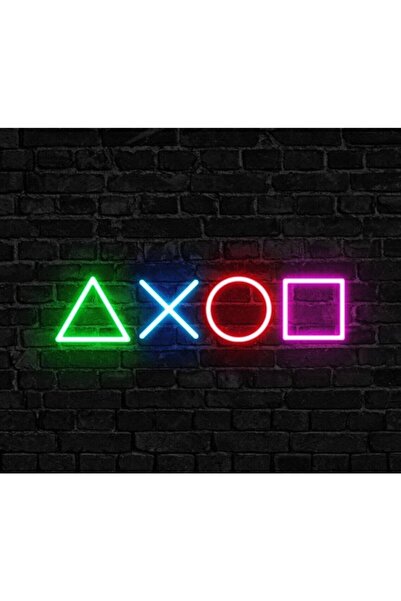 Genel Markalar Playstation Neon Led Tabela, Neon Işık, Oyun Odası Neon Tabela...