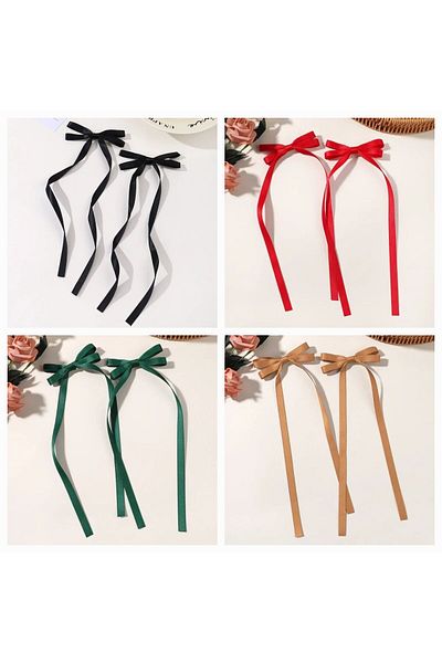 LO ADORO 4 Pieces Thin Bow Buckle