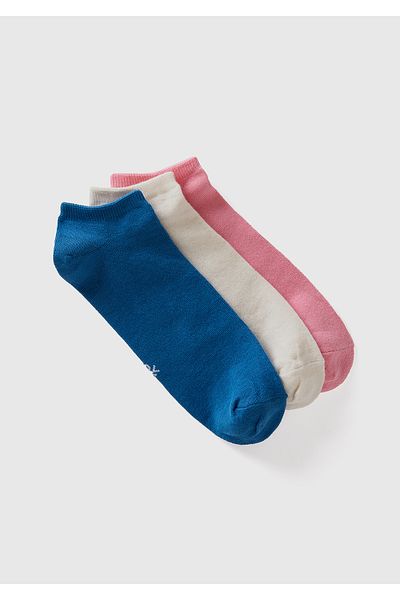 United Colors of Benetton Unisex Pink Mix 3-Piece Booties Socks