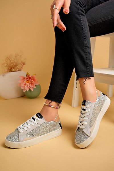 Silver Colored Sneakers Styles Prices Trendyol Page 6