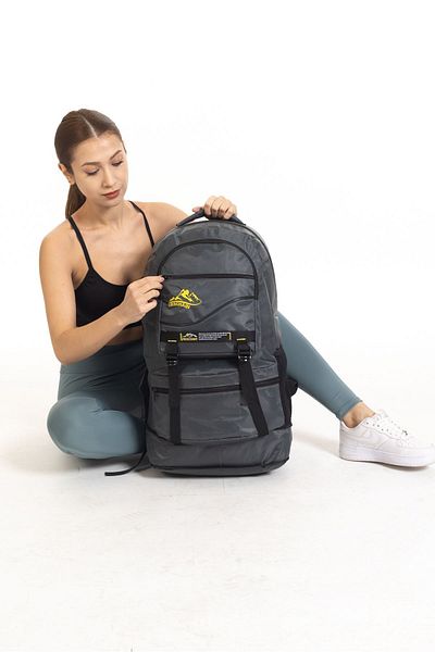MESCHAIN Σακίδιο πλάτης 55-10 λίτρων γκρι με φυσούνα - Multi Compartment Camper and Travel Mountaineer Outdoor