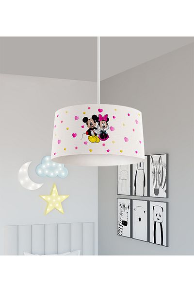 BAMBAŞKA MODA BABY AND KIDS ROOM Mickey and Minnie Mause Patterned Chandelier