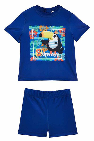 REMSA Clive 5538 Dark Navy - UV Protection Children's Baby Sea and Pool Swimsuit