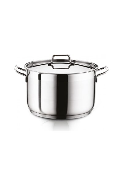 Hascevher Anett Çelik Derin Tencere 18x14 cm  Çelik Kapaklı