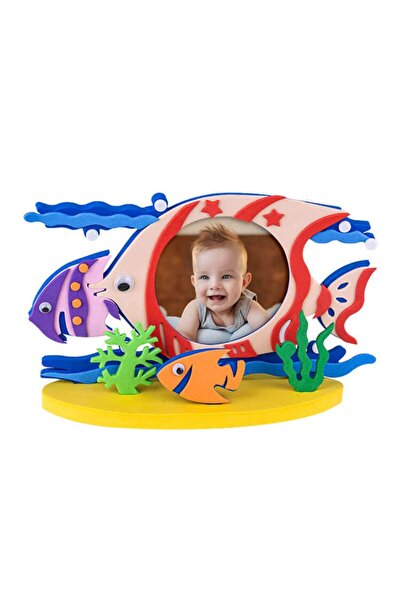 EYBaskı Tasarım Educational and Instructional Puzzle Fish Photo Frame